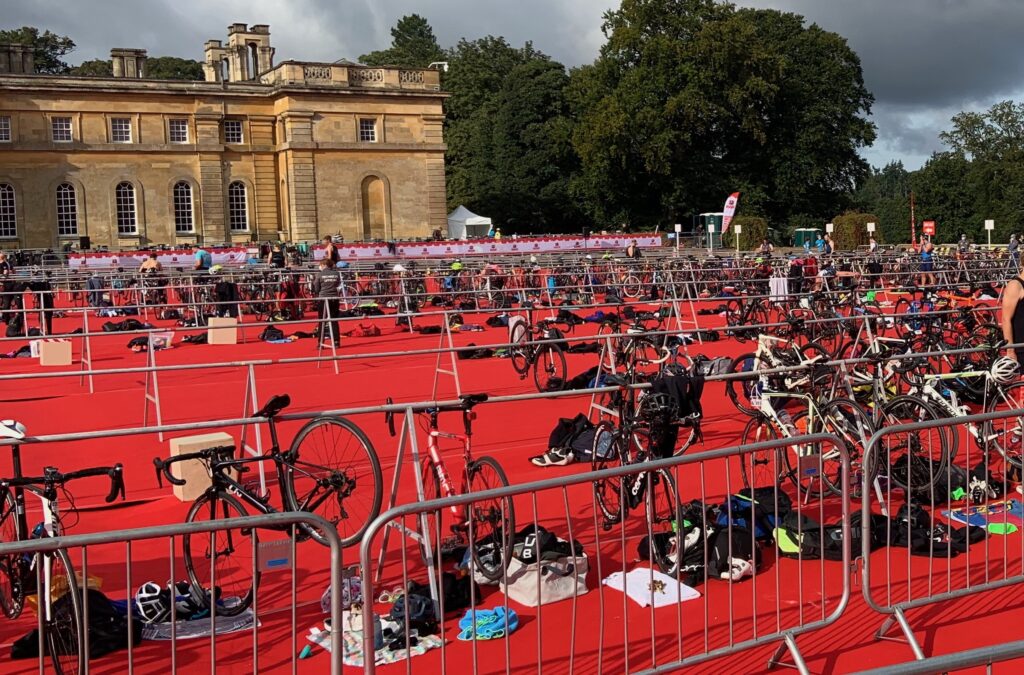 triathlon bicycles in transition - insurance